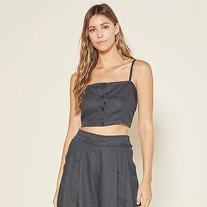 Outerknown Linen Crop Tank